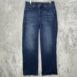 Judy Blue Jeans Womens 14W Straight Leg High Rise Plus Size Stretch Denim Pants